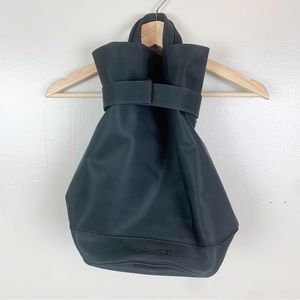 JIL SANDER Black Bucket Sling Bag Backpack Nylon Fabric